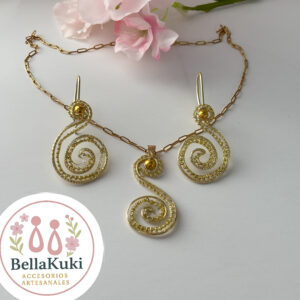 Conjunto Espiral dorado