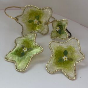 Conjunto Flor verde.