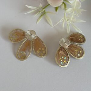 Pendientes media flor